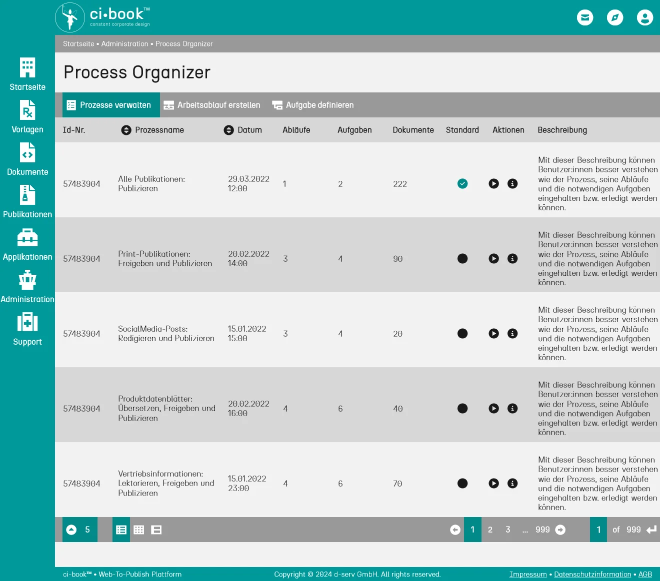 ci-book™ • Process Organizer