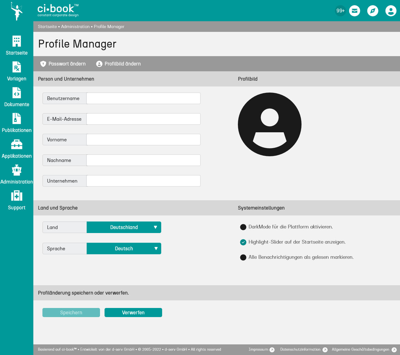 ci-book™ • Profile Manager