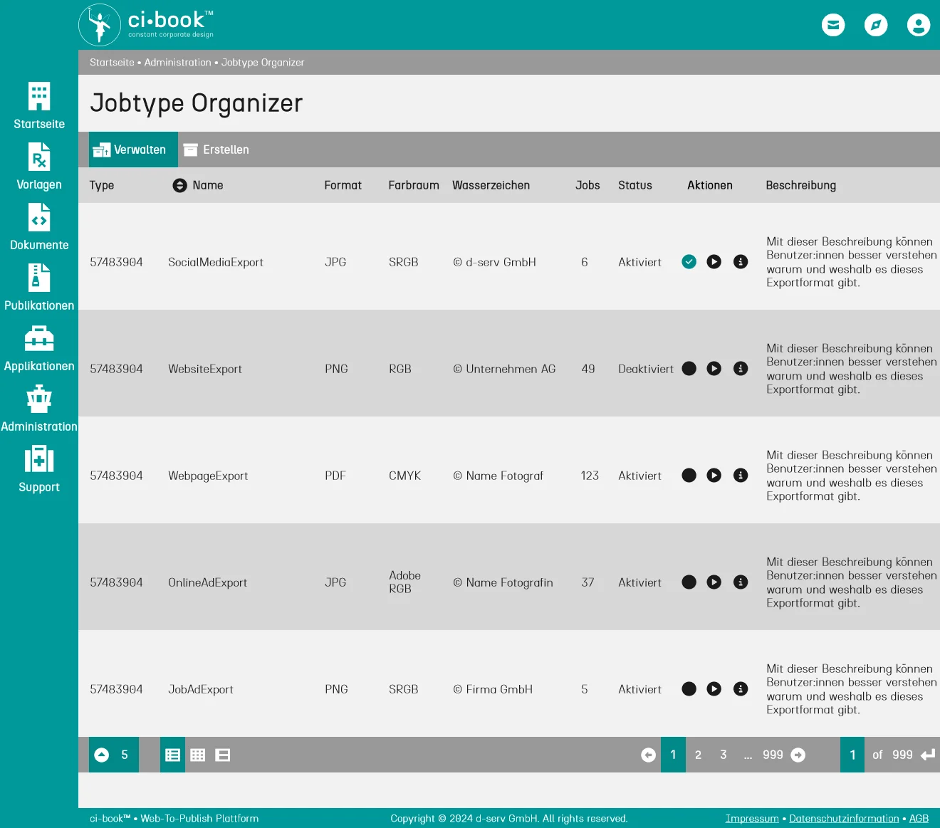 ci-book™ • Jobtype Organizer