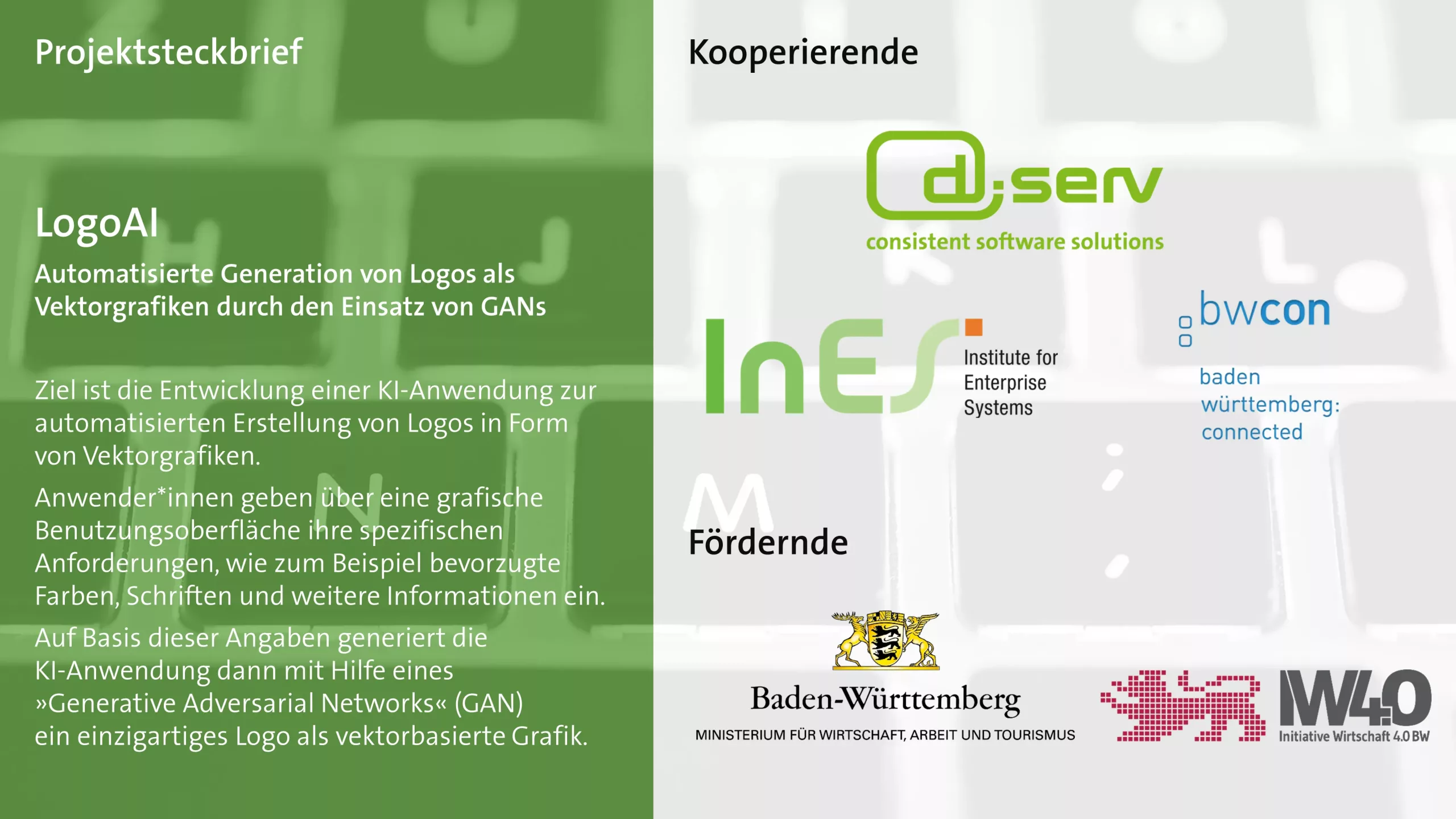 Projektsteckbrief - LogoAI - d-serv GmbH - InES - bwcon